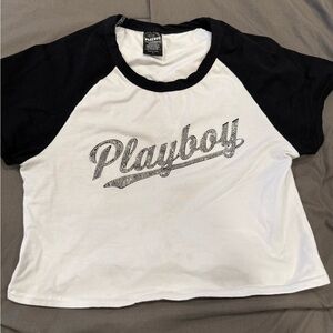PLAYBOY Monochrome Raglan Tee